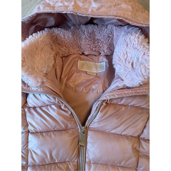 Michael Kors Pink Winter Coat Sz 4T - Picture 3 of 6